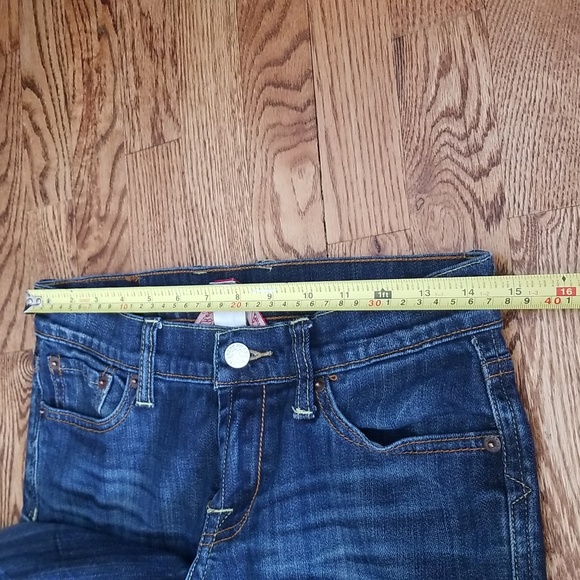 (0/W25) Lucky Brand Sweet n' Straight Denim Contemporary Modern Distressed - Picture 10 of 11